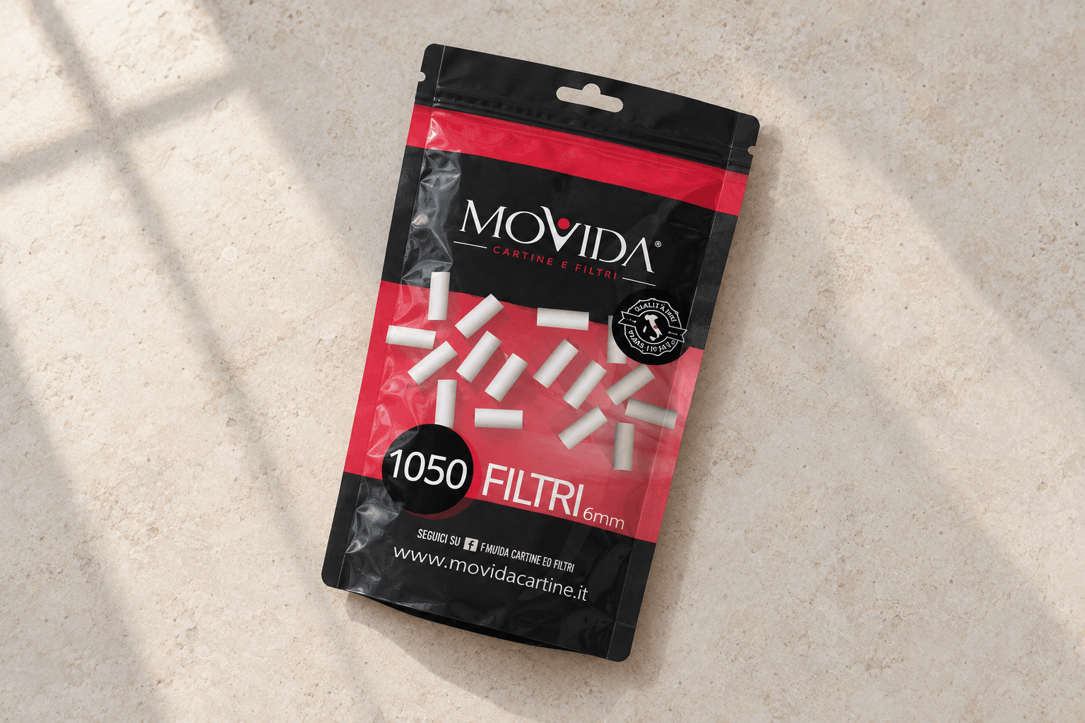 Filtri Movida 1050: quantità e formato sulla busta