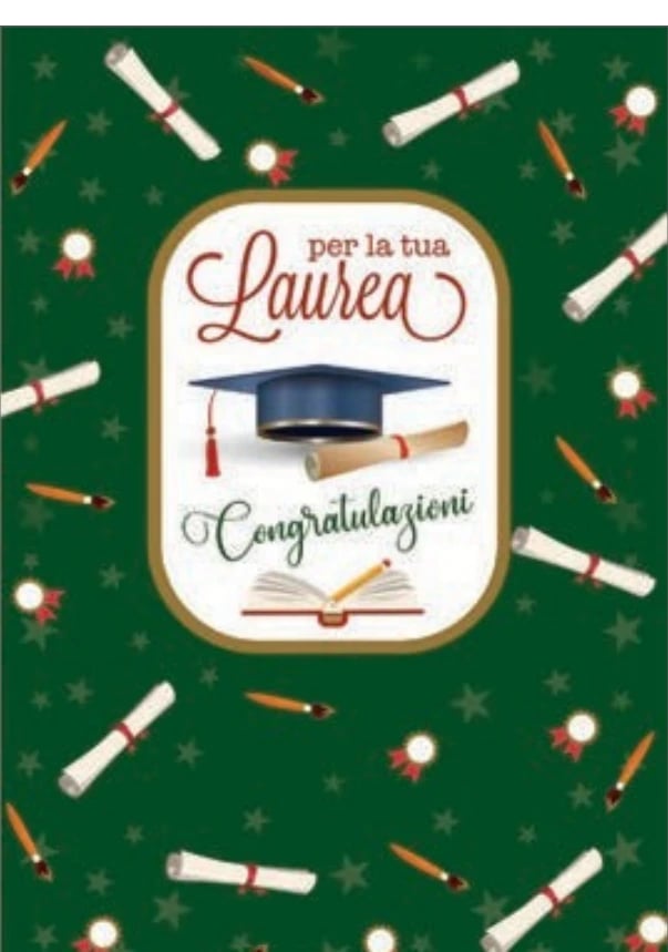 Congratulazioni laurea — 12 biglietti assortiti