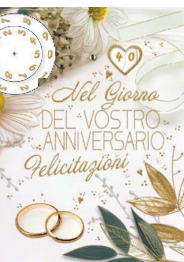Felice anniversario — 12 biglietti assortiti