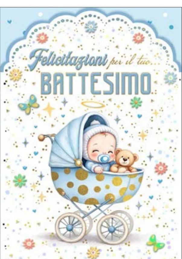 Felice battesimo — 12 biglietti assortiti