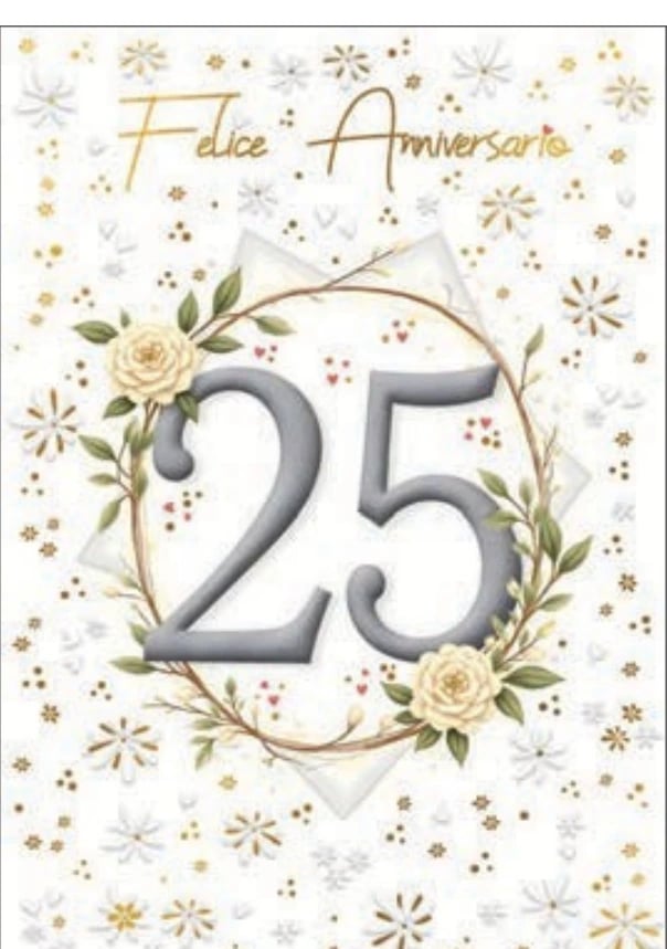Felice anniversario — 12 biglietti assortiti