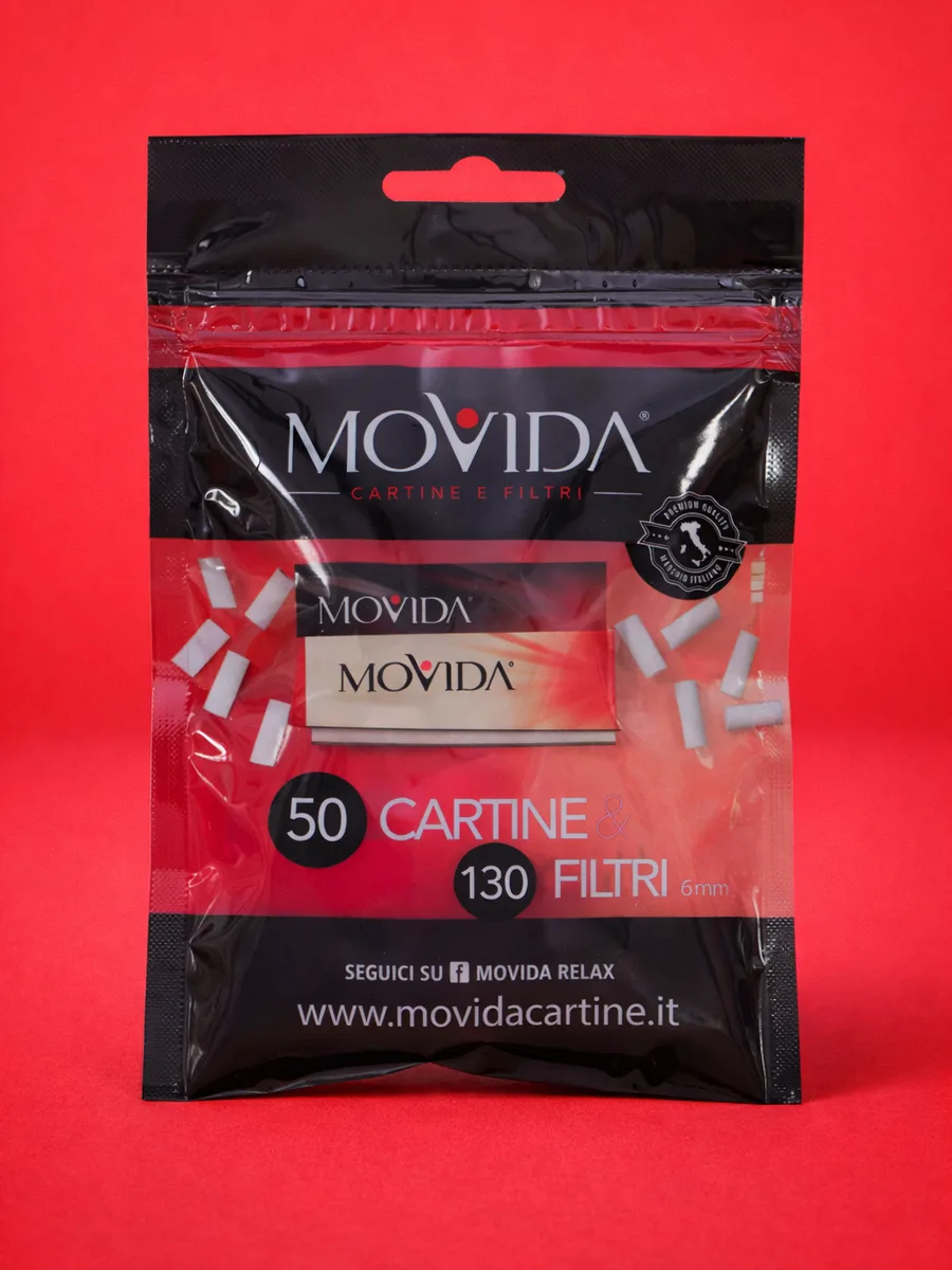 BOX DA 30 BUSTE 50 CARTINE CORTE + 130 FILTRI LISCI 6MM