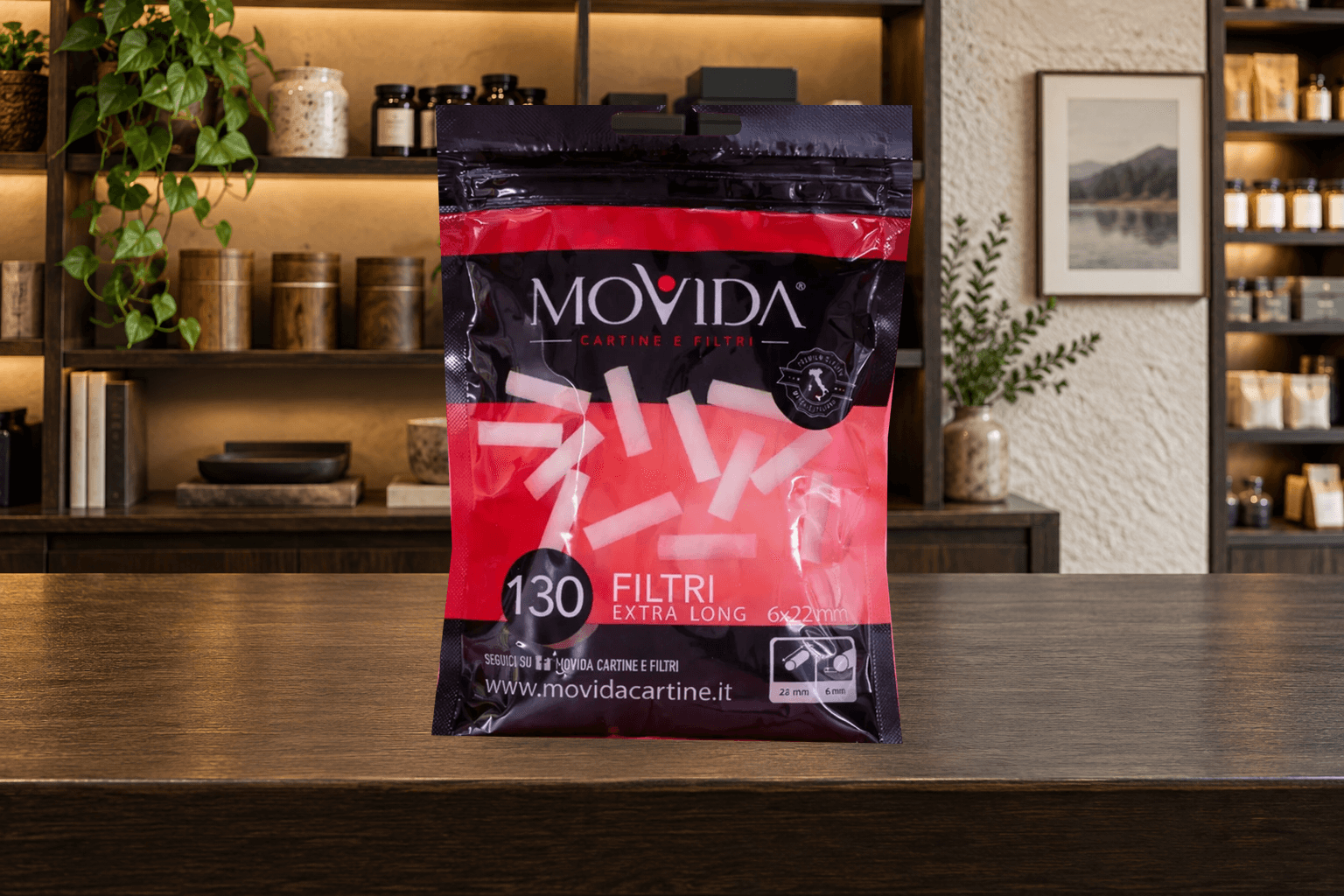 Filtri Movida Extra Long: la referenza e il confezionamento