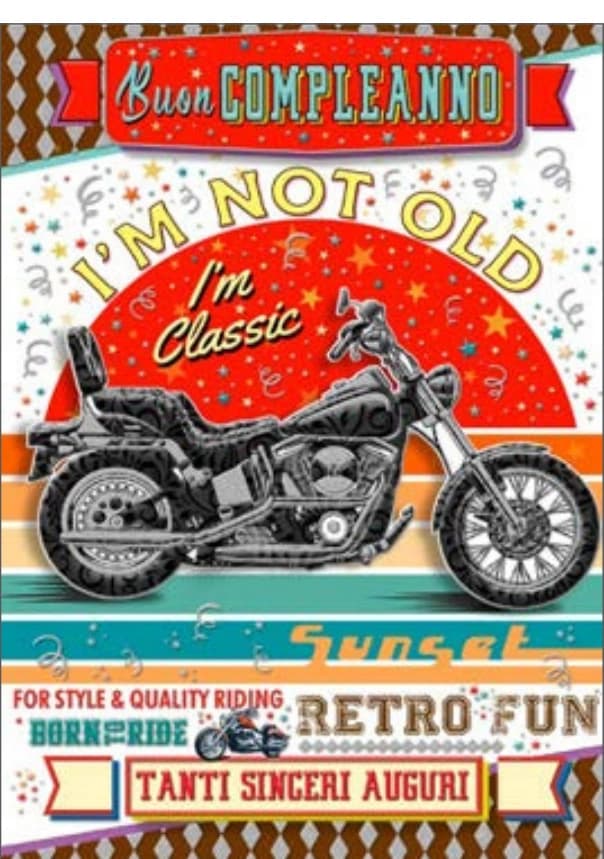 Buon compleanno vintage — fronte FA00184BC/A