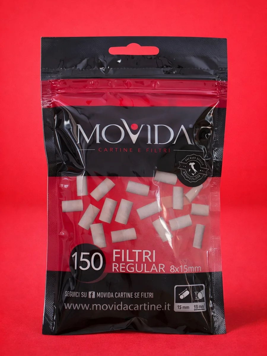BOX DA 28 BUSTE 150 FILTRI DA 8MM RIVESTITI LISCI